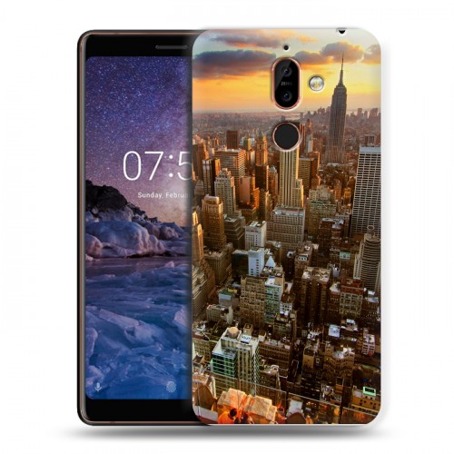 Дизайнерский пластиковый чехол для Nokia 7 Plus Нью-Йорк