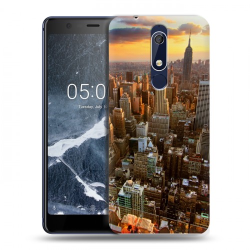 Дизайнерский пластиковый чехол для Nokia 5.1 Нью-Йорк