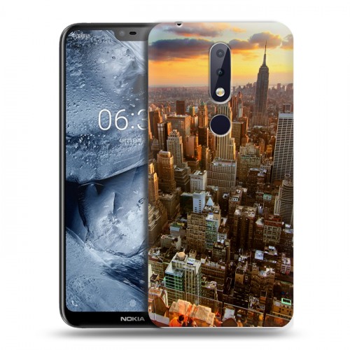 Дизайнерский пластиковый чехол для Nokia 6.1 Plus Нью-Йорк