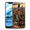 Дизайнерский пластиковый чехол для Nokia 5.1 Plus Нью-Йорк