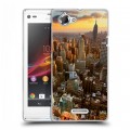 Дизайнерский пластиковый чехол для Sony Xperia L Нью-Йорк