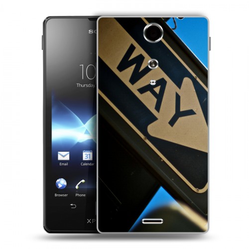 Дизайнерский пластиковый чехол для Sony Xperia TX Нью-Йорк