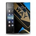 Дизайнерский пластиковый чехол для Sony Xperia acro S Нью-Йорк