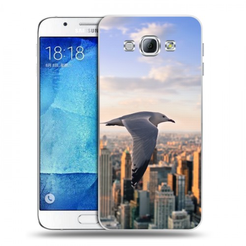 Дизайнерский пластиковый чехол для Samsung Galaxy A8 Нью-Йорк