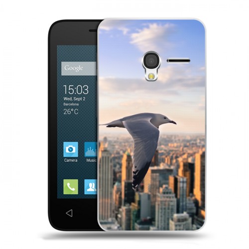 Дизайнерский пластиковый чехол для Alcatel One Touch Pixi 3 (4.5) Нью-Йорк