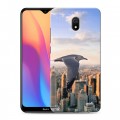 Дизайнерский силиконовый с усиленными углами чехол для Xiaomi RedMi 8A Нью-Йорк