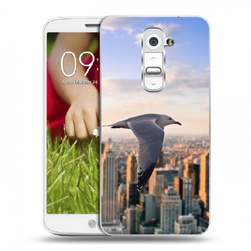 Дизайнерский пластиковый чехол для LG Optimus G2 mini Нью-Йорк