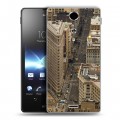 Дизайнерский пластиковый чехол для Sony Xperia TX Нью-Йорк