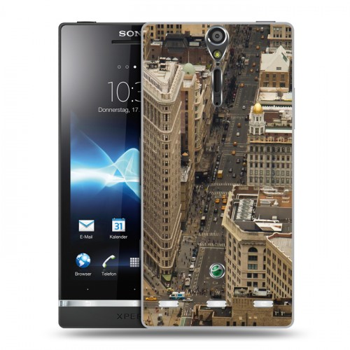 Дизайнерский пластиковый чехол для Sony Xperia S Нью-Йорк