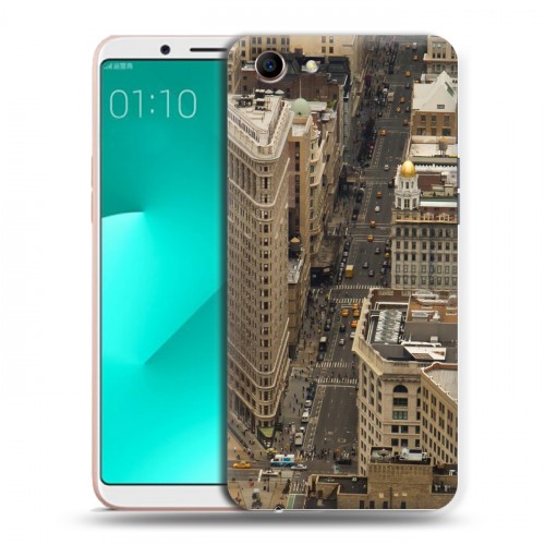 Дизайнерский пластиковый чехол для OPPO A83 Нью-Йорк