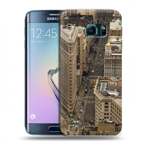 Дизайнерский пластиковый чехол для Samsung Galaxy S6 Edge Нью-Йорк