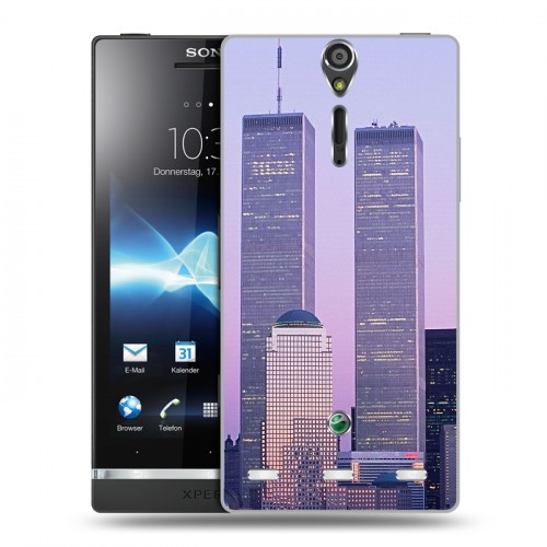 Дизайнерский пластиковый чехол для Sony Xperia S Нью-Йорк