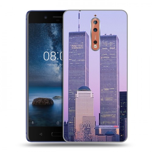 Дизайнерский пластиковый чехол для Nokia 8 Нью-Йорк