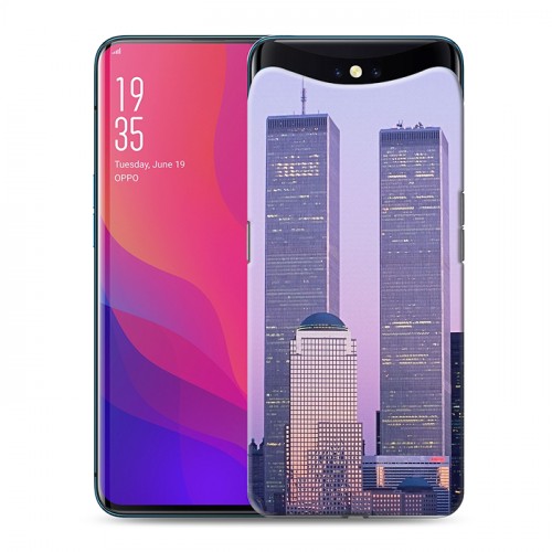 Дизайнерский силиконовый чехол для OPPO Find X Нью-Йорк