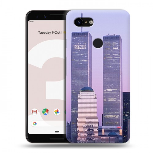 Дизайнерский пластиковый чехол для Google Pixel 3 Нью-Йорк