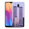 Дизайнерский силиконовый с усиленными углами чехол для Xiaomi RedMi 8A Нью-Йорк