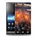 Дизайнерский пластиковый чехол для Sony Xperia S Нью-Йорк