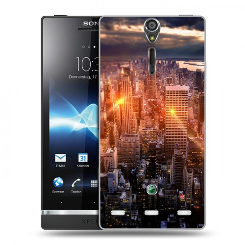 Дизайнерский пластиковый чехол для Sony Xperia S Нью-Йорк