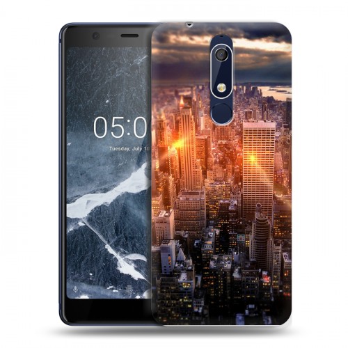 Дизайнерский пластиковый чехол для Nokia 5.1 Нью-Йорк