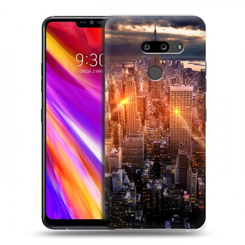 Дизайнерский пластиковый чехол для LG G8 ThinQ Нью-Йорк