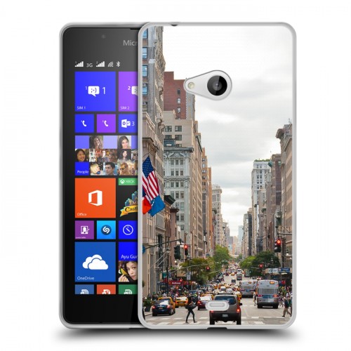 Дизайнерский пластиковый чехол для Microsoft Lumia 540 Нью-Йорк