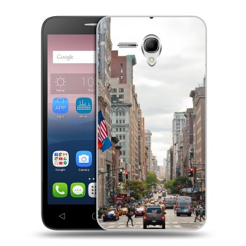 Дизайнерский силиконовый чехол для Alcatel One Touch POP 3 5.5 Нью-Йорк (на заказ)