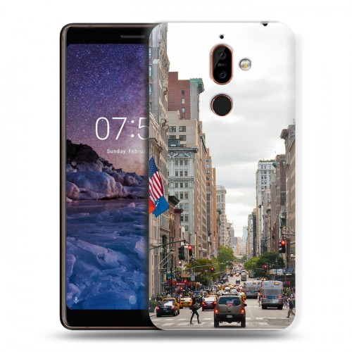 Дизайнерский пластиковый чехол для Nokia 7 Plus Нью-Йорк