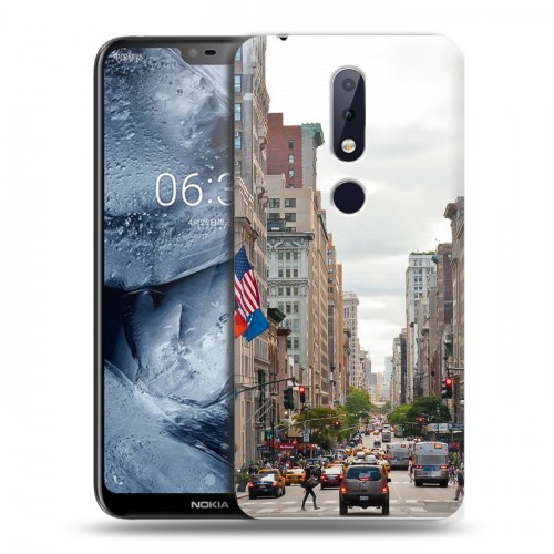 Дизайнерский пластиковый чехол для Nokia 6.1 Plus Нью-Йорк