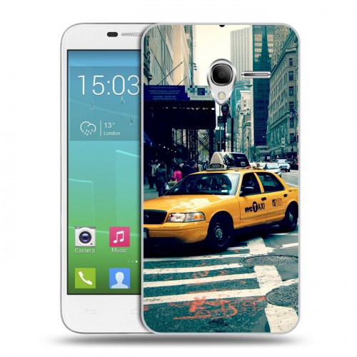 Дизайнерский силиконовый чехол для Alcatel One Touch POP 3 5 Нью-Йорк