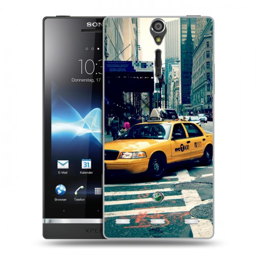 Дизайнерский пластиковый чехол для Sony Xperia S Нью-Йорк