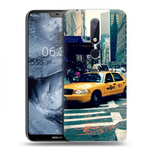 Дизайнерский пластиковый чехол для Nokia 6.1 Plus Нью-Йорк