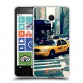 Дизайнерский пластиковый чехол для Nokia Lumia 630/635 Нью-Йорк