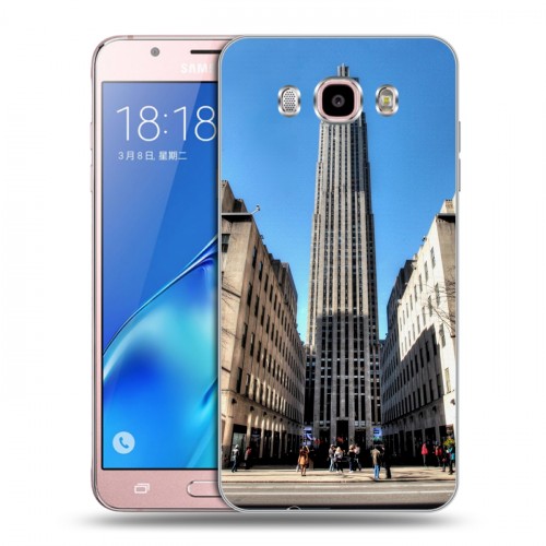 Дизайнерский силиконовый с усиленными углами чехол для Samsung Galaxy J5 (2016) Нью-Йорк