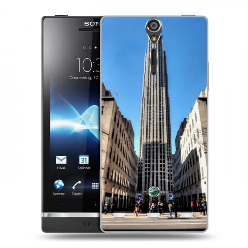 Дизайнерский пластиковый чехол для Sony Xperia S Нью-Йорк