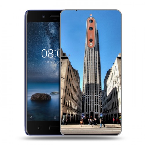 Дизайнерский пластиковый чехол для Nokia 8 Нью-Йорк