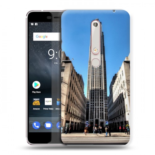 Дизайнерский пластиковый чехол для Nokia 6 (2018) Нью-Йорк