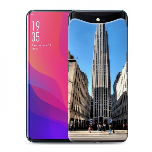 Дизайнерский силиконовый чехол для OPPO Find X Нью-Йорк