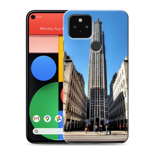 Дизайнерский пластиковый чехол для Google Pixel 5 Нью-Йорк