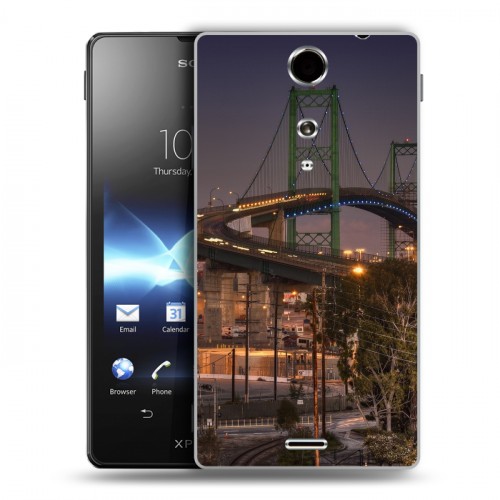 Дизайнерский пластиковый чехол для Sony Xperia TX Нью-Йорк