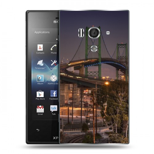 Дизайнерский пластиковый чехол для Sony Xperia acro S Нью-Йорк