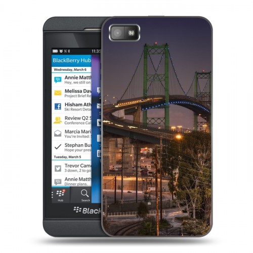 Дизайнерский пластиковый чехол для BlackBerry Z10 Нью-Йорк