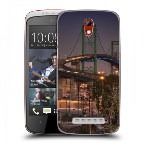 Дизайнерский пластиковый чехол для HTC Desire 500 Нью-Йорк