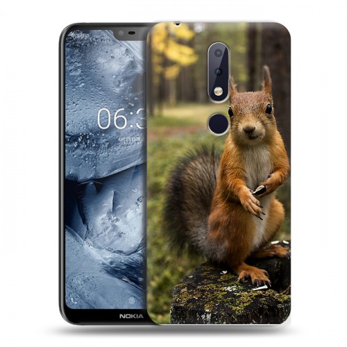 Дизайнерский силиконовый чехол для Nokia 6.1 Plus Грызуны