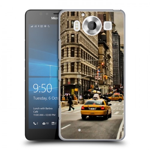 Дизайнерский пластиковый чехол для Microsoft Lumia 950 Нью-Йорк