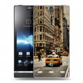 Дизайнерский пластиковый чехол для Sony Xperia S Нью-Йорк