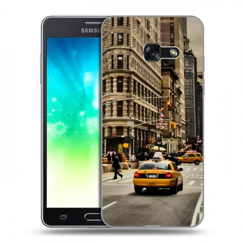 Дизайнерский силиконовый с усиленными углами чехол для Samsung Galaxy A3 (2017) Нью-Йорк
