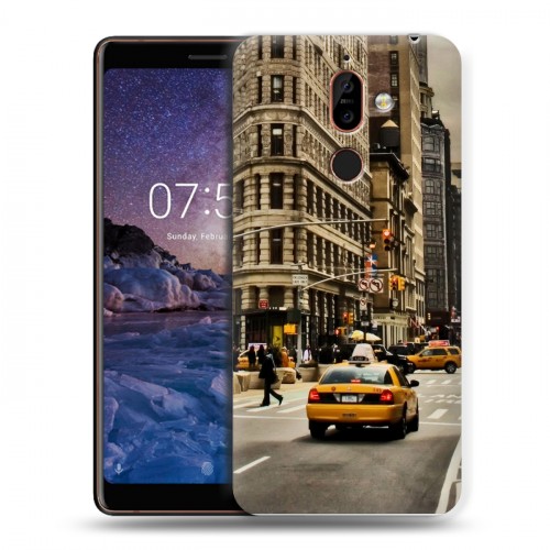 Дизайнерский пластиковый чехол для Nokia 7 Plus Нью-Йорк