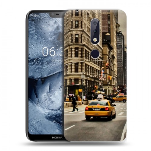 Дизайнерский пластиковый чехол для Nokia 6.1 Plus Нью-Йорк