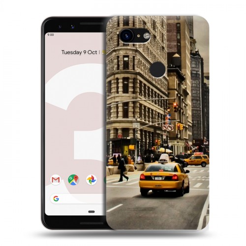 Дизайнерский пластиковый чехол для Google Pixel 3 Нью-Йорк