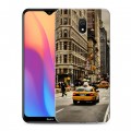 Дизайнерский силиконовый с усиленными углами чехол для Xiaomi RedMi 8A Нью-Йорк